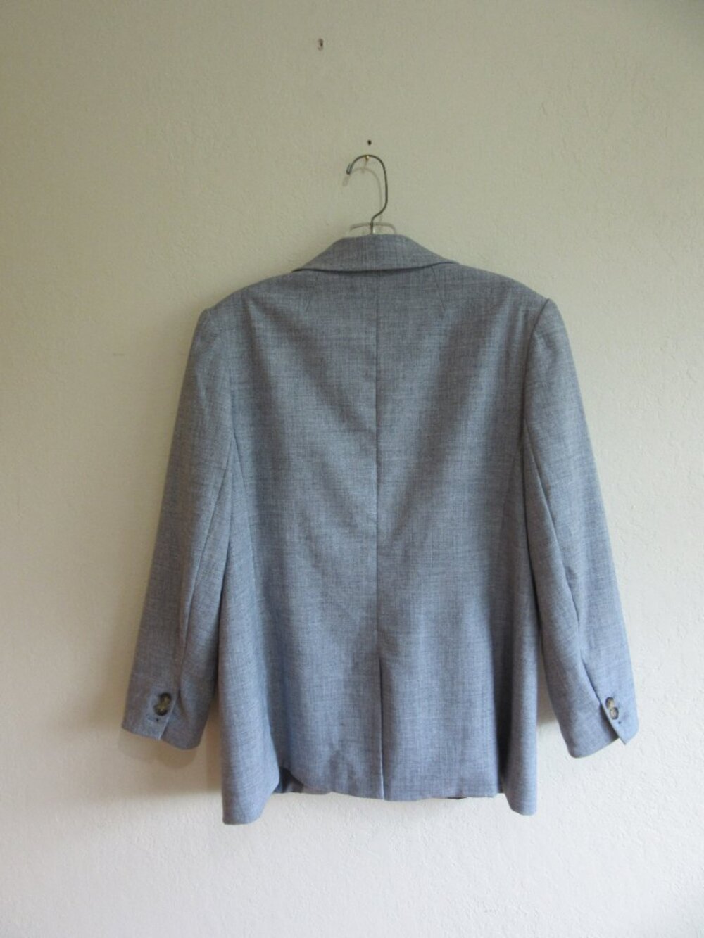 BANANA REPUBLIC Blue & Gray 12 Long Sleeve One Button Closure Blazer Jacket - Picture 3 of 4